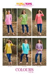 Colors Vol 6 Tips And Tops Rayon Embroidery Western Top Orders In India